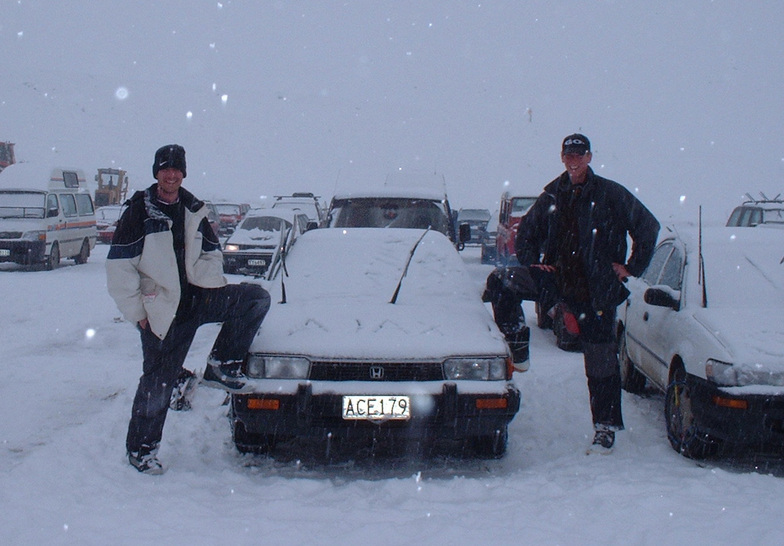 A Snowing morning @ Mt Hutt