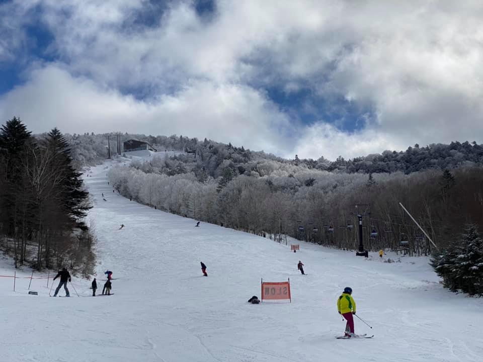 open for skiing, Hunter Mountain