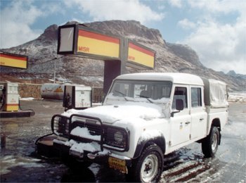 At the gas station, Egypt., Jabal Katherina