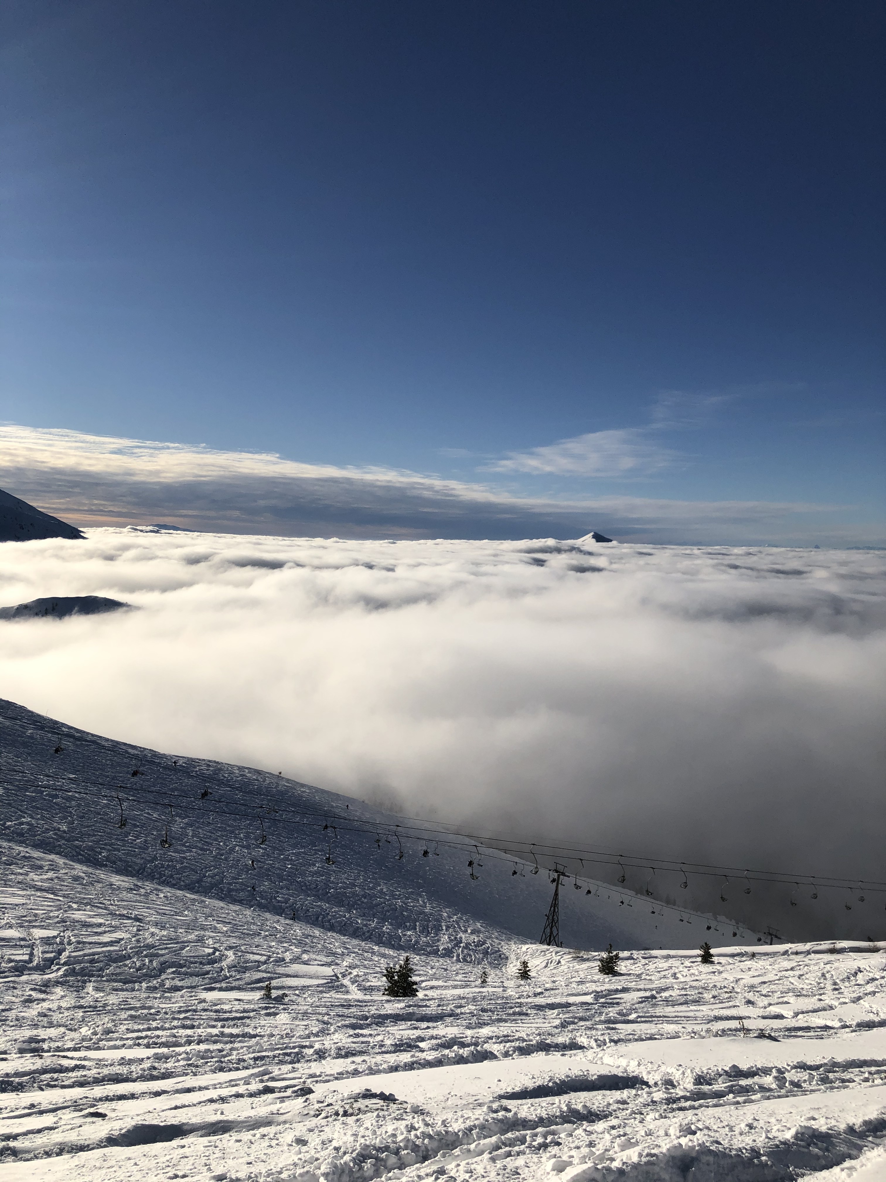 Brezovica above the clouds