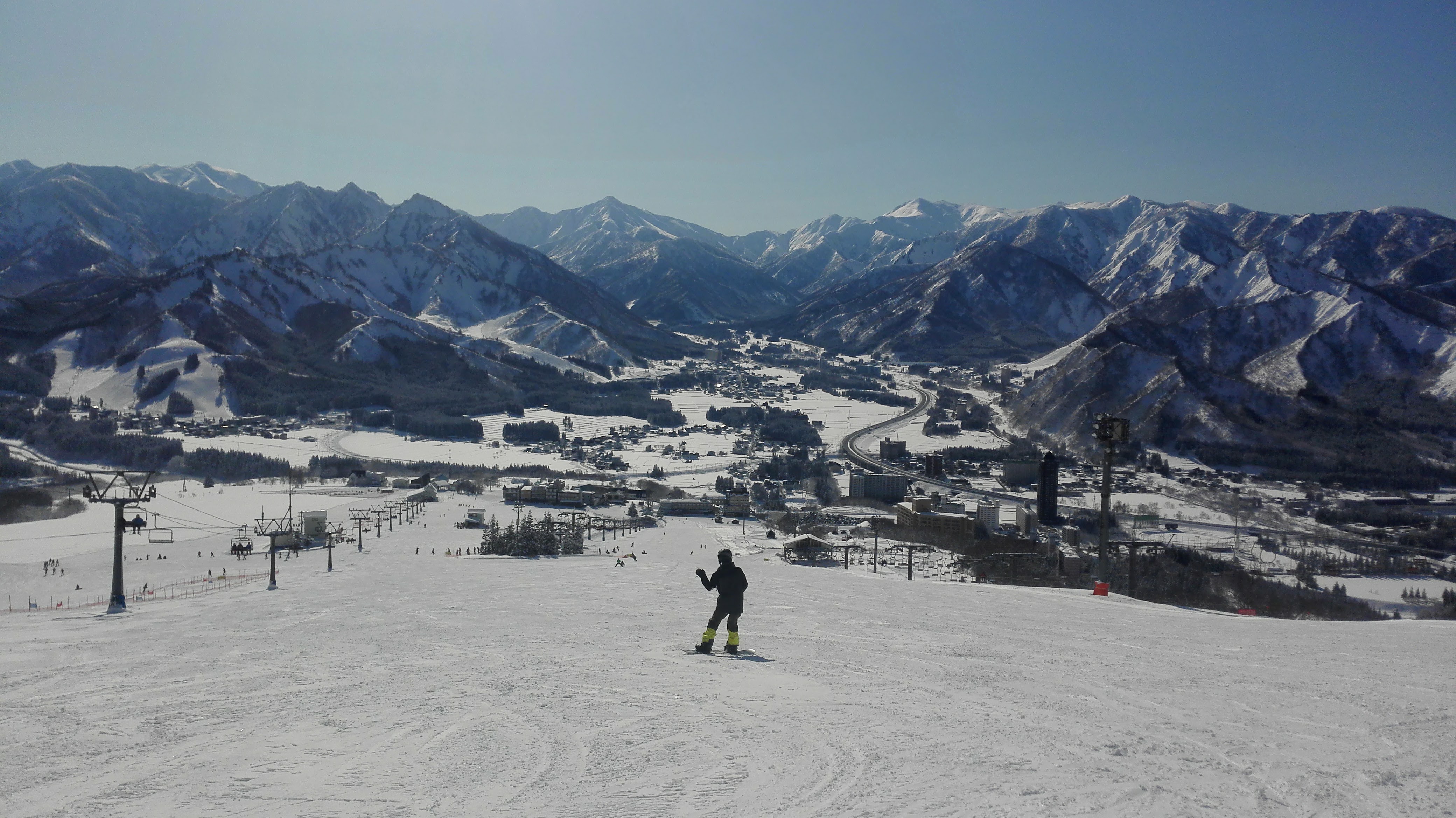View from the slopes at Iwappara