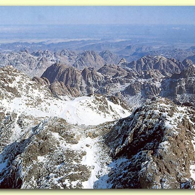 Jabal Katherina Snow: Sinai, Egypt.