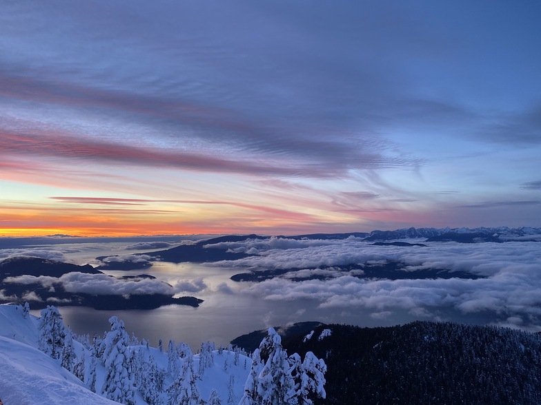 Feb 5th Sunset, Cypress Mountain
