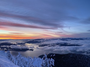 Feb 5th Sunset, Cypress Mountain photo