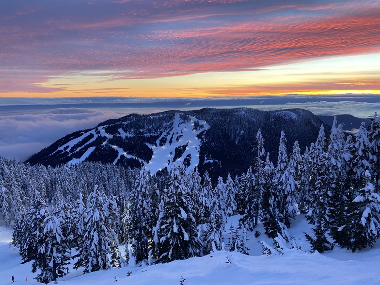 Feb 5th Sunset, Cypress Mountain