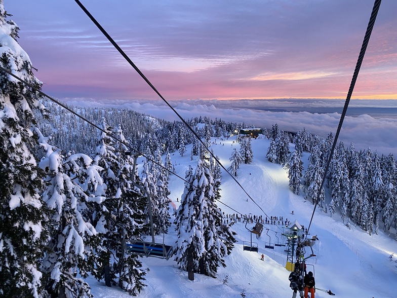 Feb 5th Sunset, Cypress Mountain