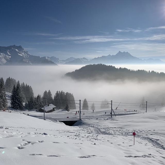 Villars Snow: Above the clouds