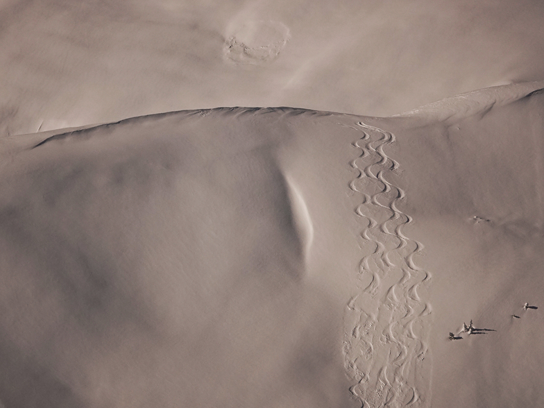 Backcountry tracks, Shames Mountain