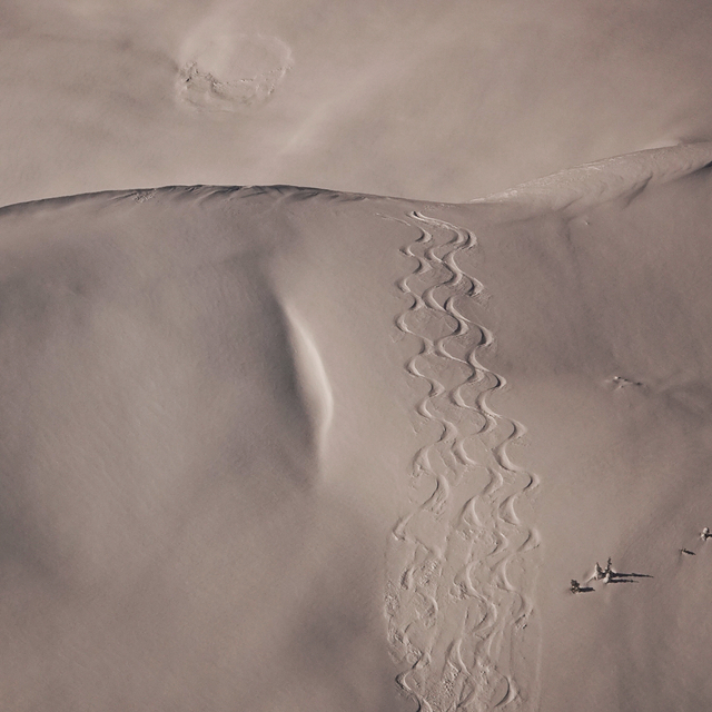 Backcountry tracks, Shames Mountain