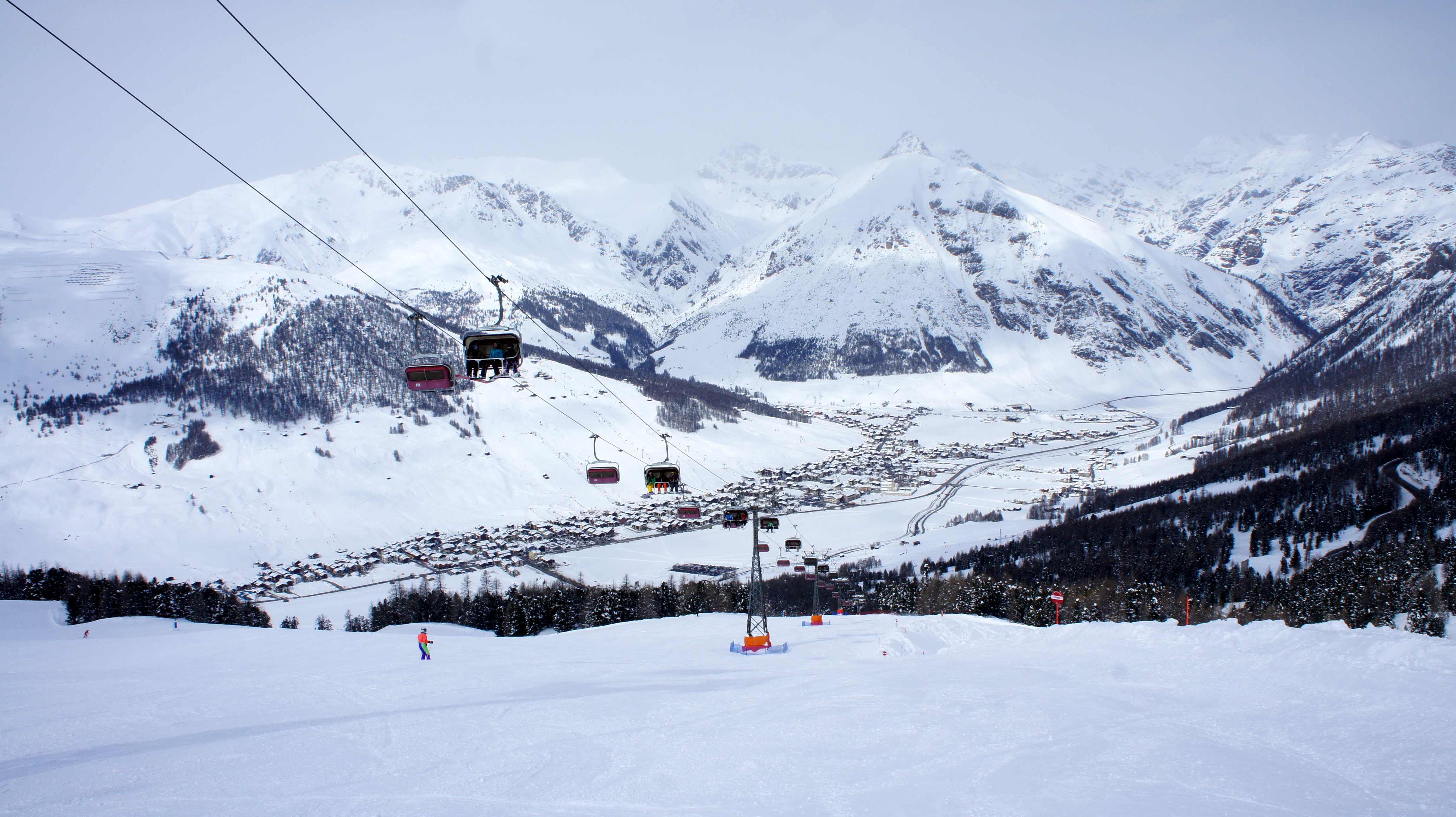 Panoramic from lift, Livigno