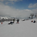 The top of the Sociable quad lift at GALA Yuzawa