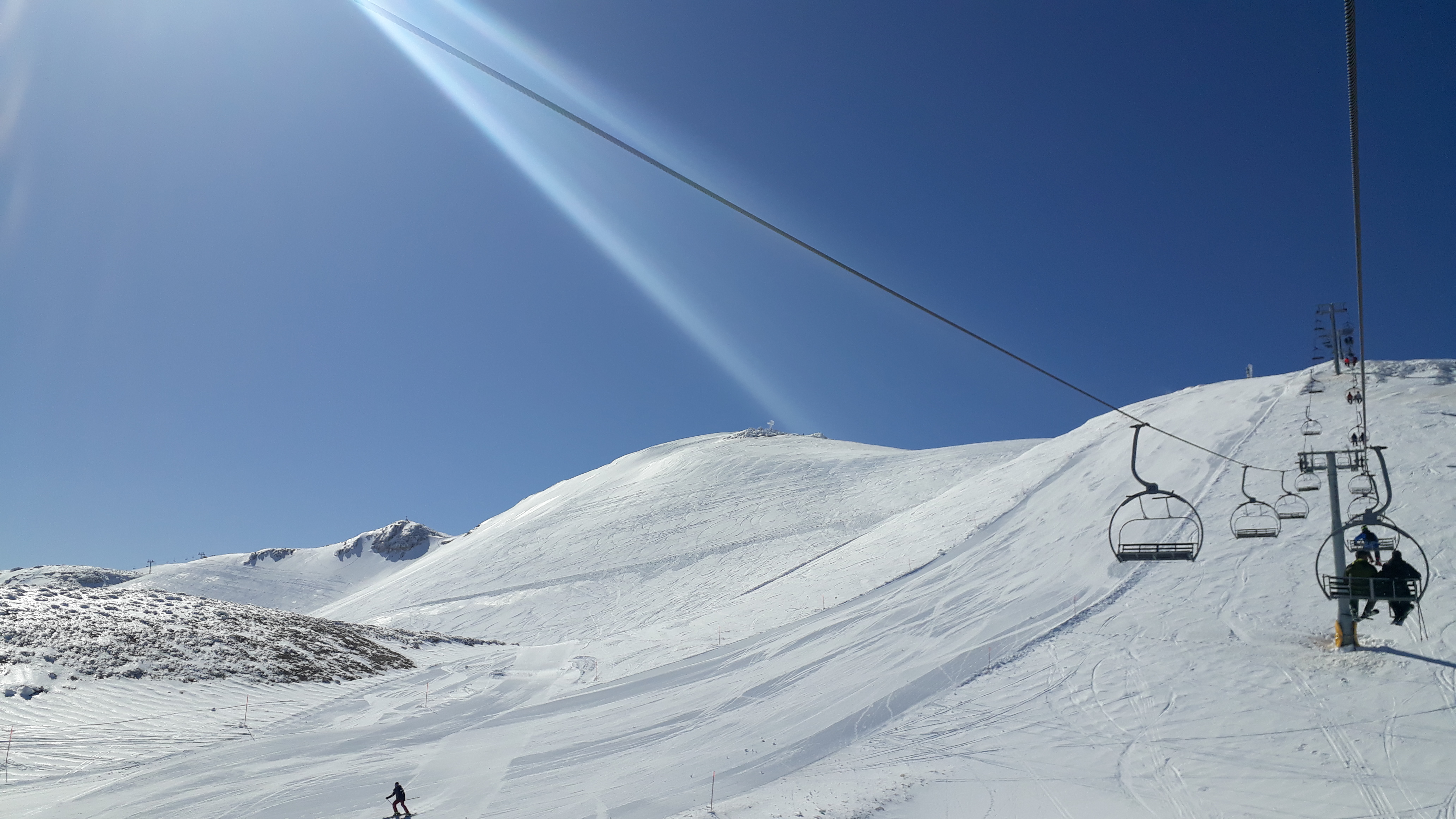 Rare end of March freeze, Mzaar Ski Resort
