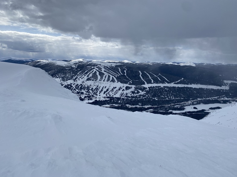 Ski hill from across valley, Powder King