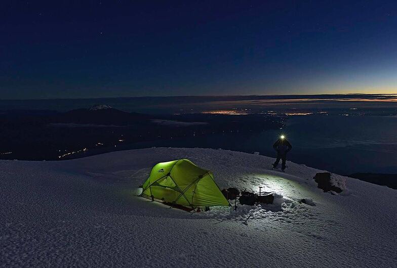 Noche en el Volcan, Volcán Osorno