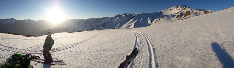 freeski freeride sled tours, Alto del Padre