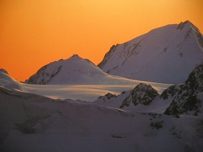 weisskugel ( withe ball ) in the ötztaler alps