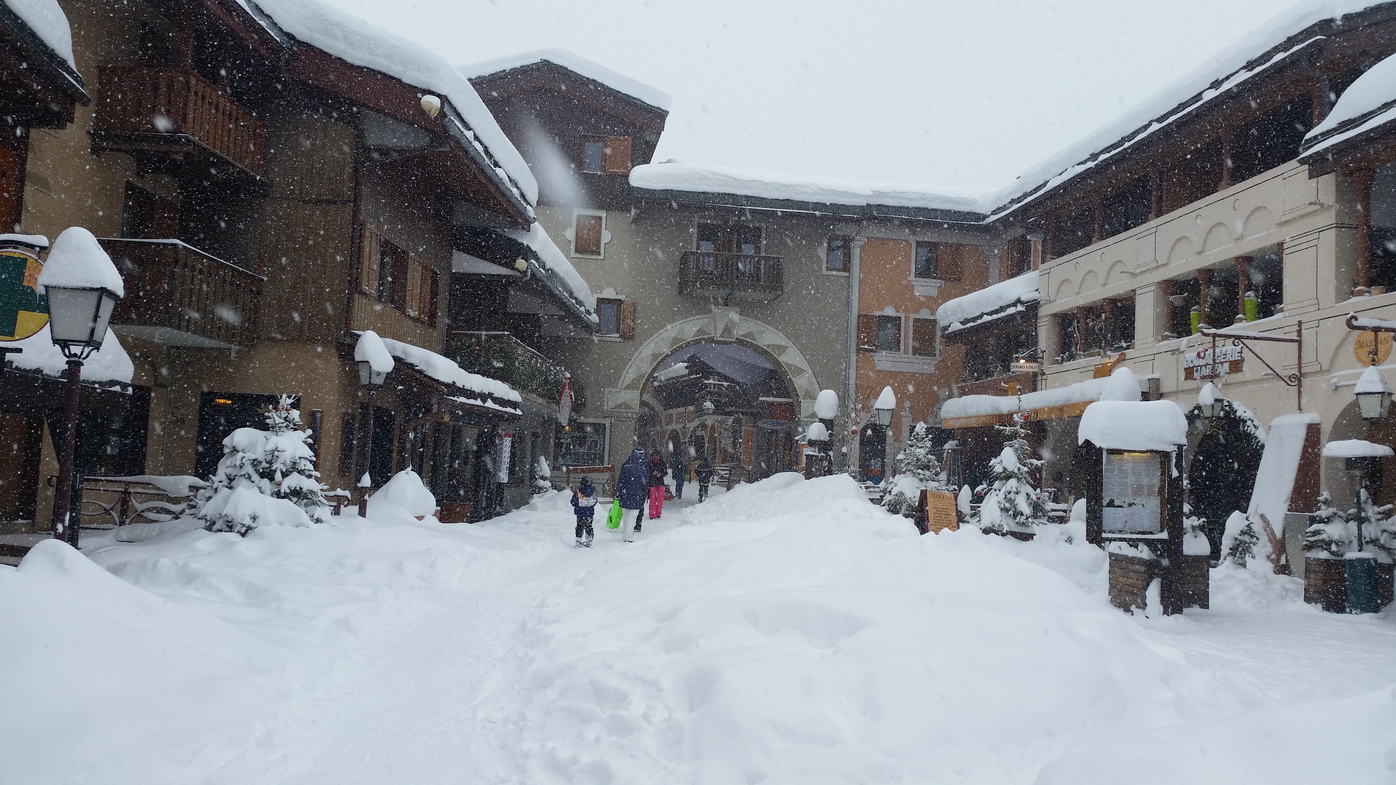 Valmorel Snow in Village