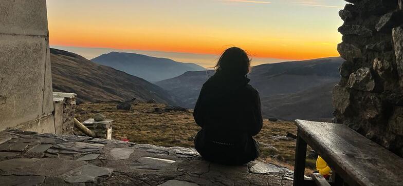 Atardecer desde el Refugio del Poqueira, Sierra Nevada