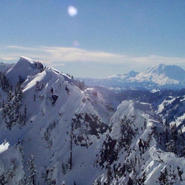 Aerial View Snoqualmie Pass Washington State, Summit at Snoqualmie