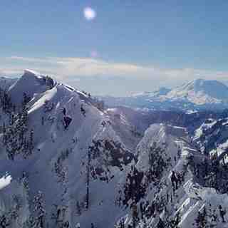 Aerial View Snoqualmie Pass Washington State, Summit at Snoqualmie