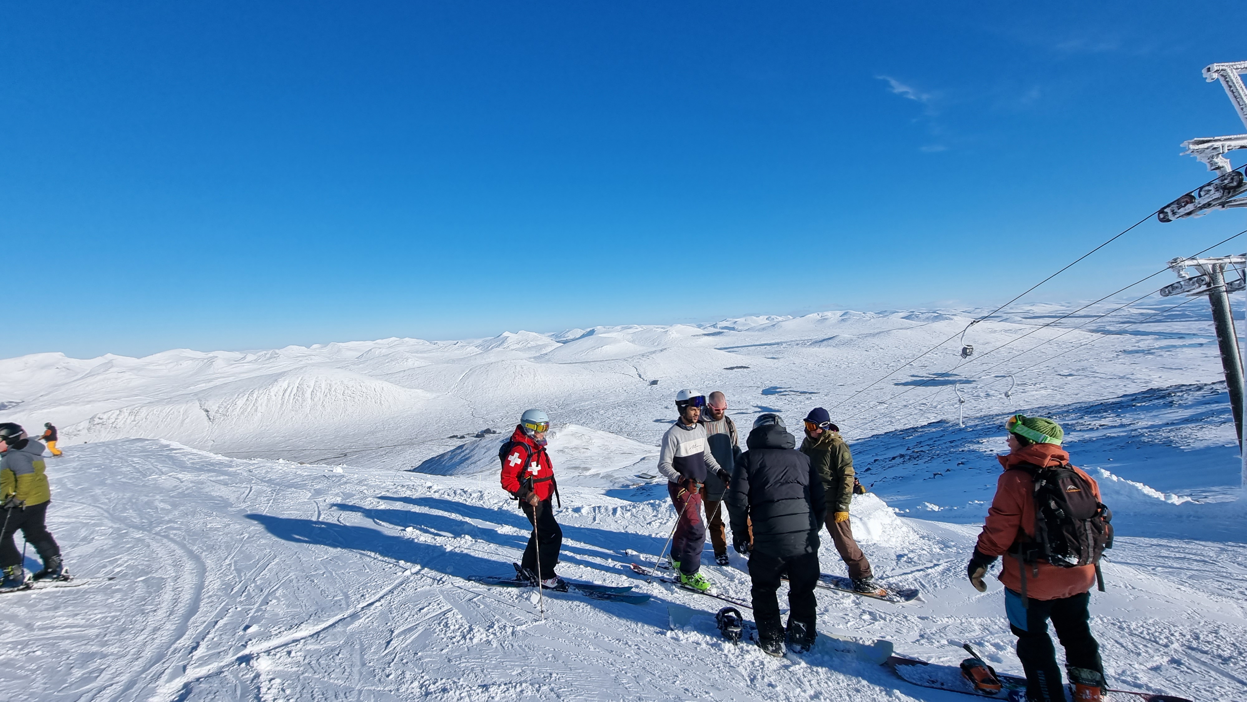 Up high, Glencoe Mountain Resort