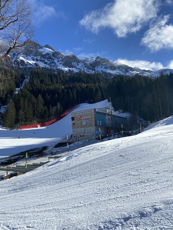 Bottom of the `Lauberhorn run, Grindelwald