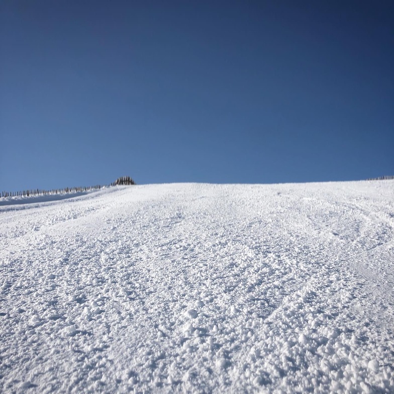 Looking up at the slalom piste, Glenshee