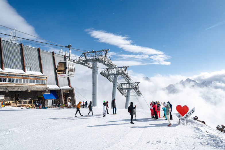 Mir station, 3500 m, Mt Elbrus