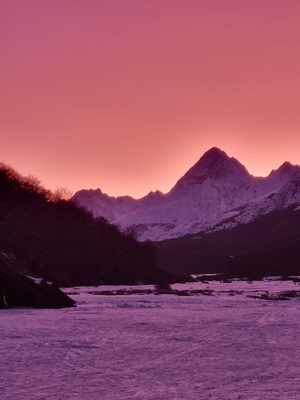 Sunset, Cerro Castor