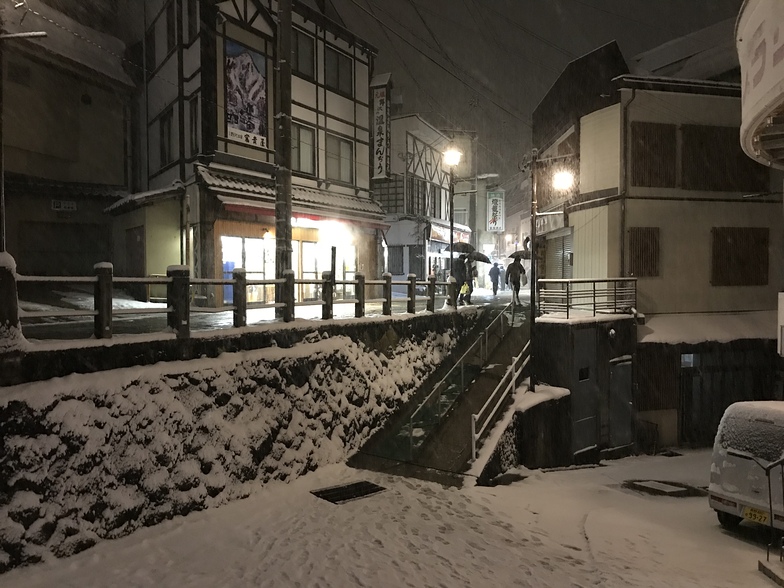 Nozawa at night, Nozawa Onsen