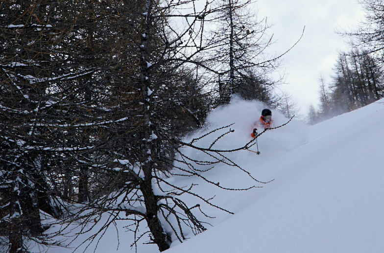 Storm Riding - Deep Chancel in Jan, La Grave-La Meije