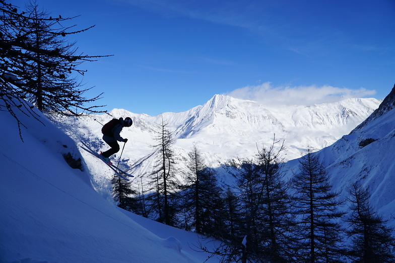 Air time dark side, La Grave-La Meije