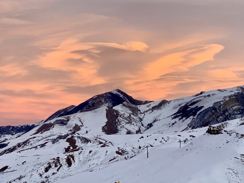 Sunset in Shahgag, Shahdag Mountain Resort