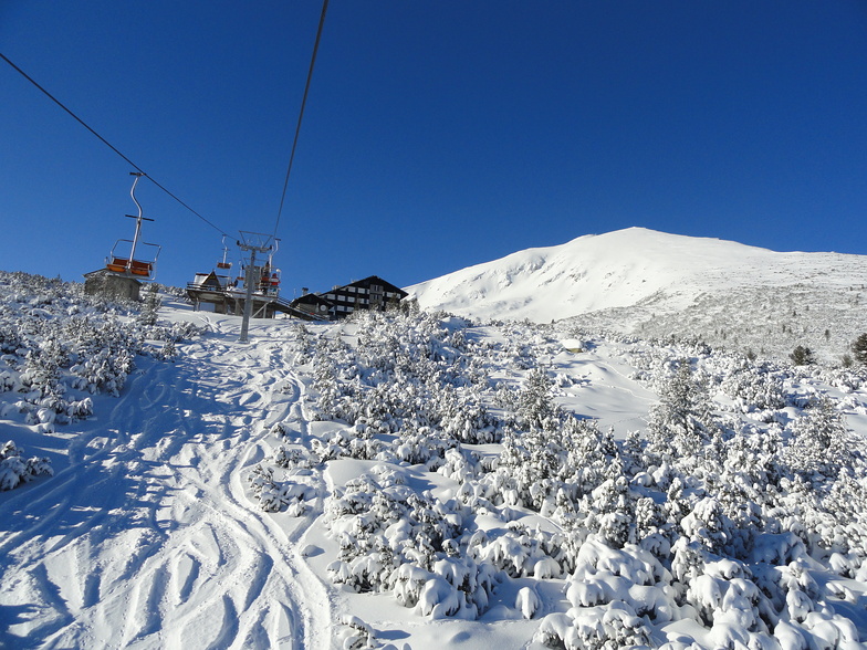 Bezbog peak, Bezboh hut, Bezbog Ski Centre