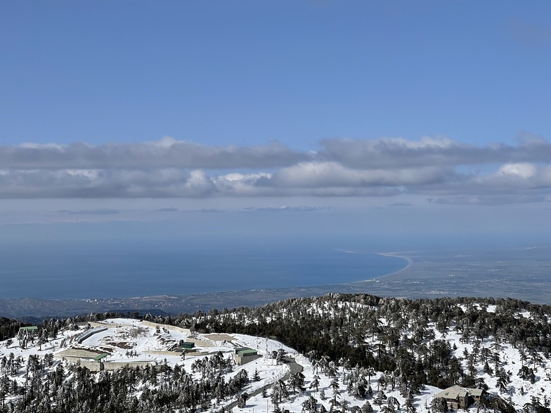 north cost of Cyprus from Mt. Olympus, Mt Olympus