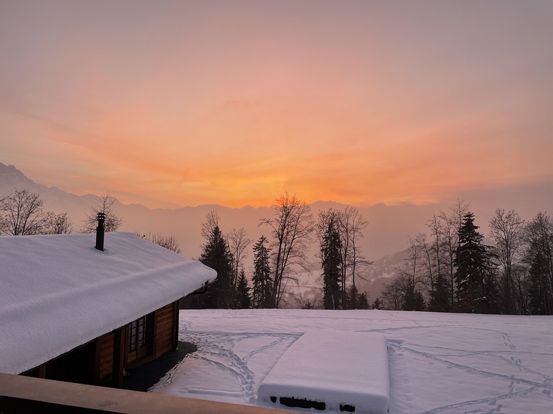 Sunset in Villars