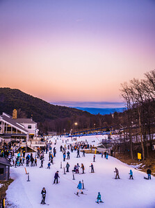 The ski slopes and lodge at Massanutten Resort photo