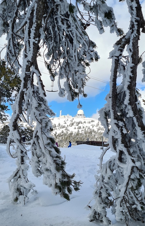 Beautiful snowy Cyprus, Mt Olympus