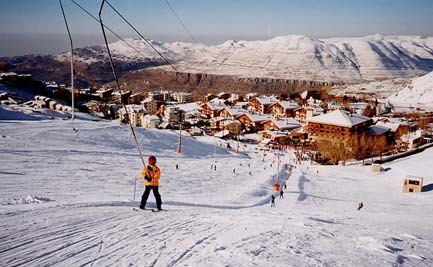 Skiing@faraya-mzaar,lebanon, Mzaar Ski Resort