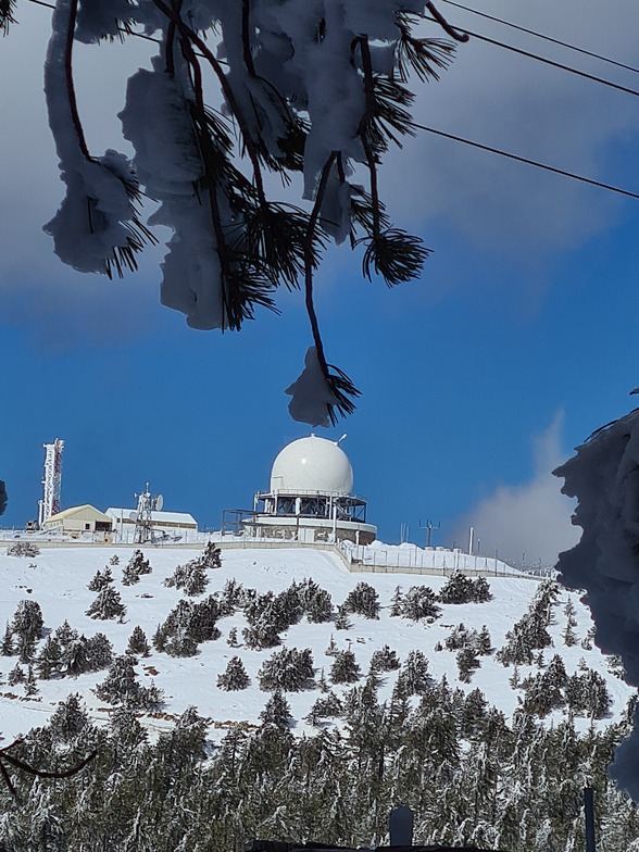 Beautiful snowy Cyprus, Mt Olympus