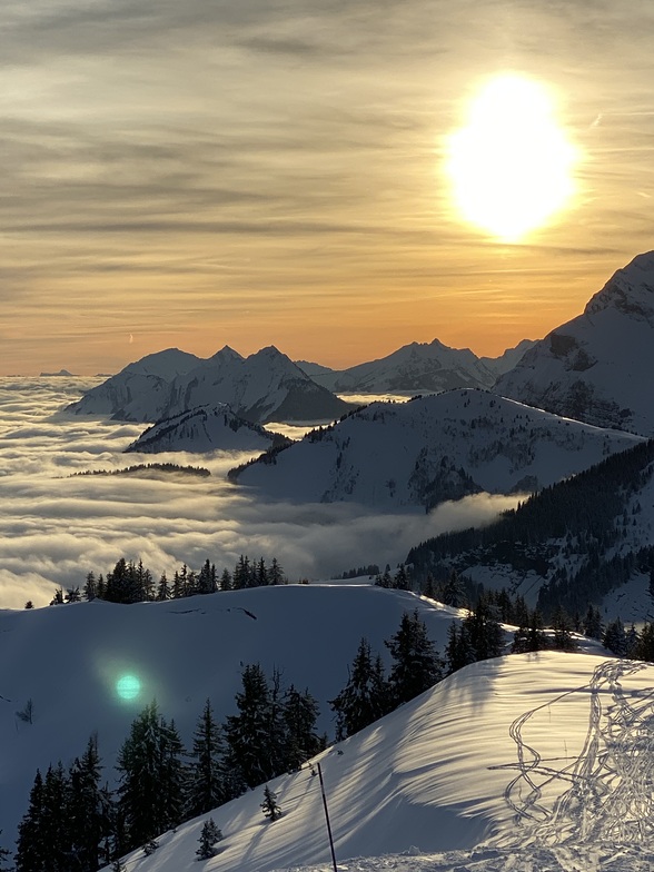 Vue du Torraz, La Giettaz en Aravis