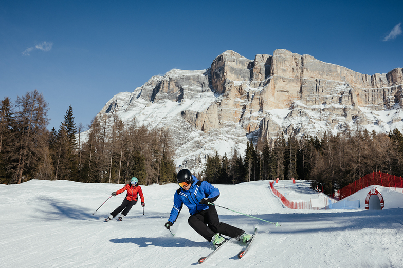 skiing at La Crusc, Badia (Alta Badia)