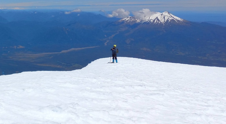 En la cumbre lado noroeste, Volcán Osorno