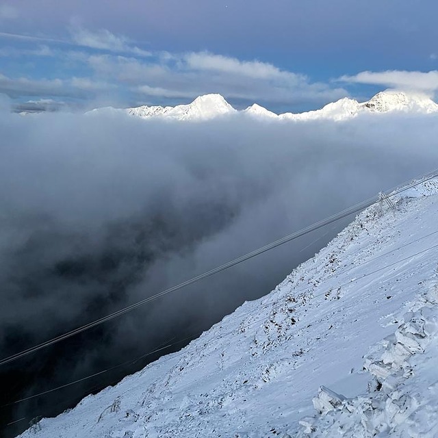 Current state on 3212 meters altitude, Val Senales (Schnalstal)