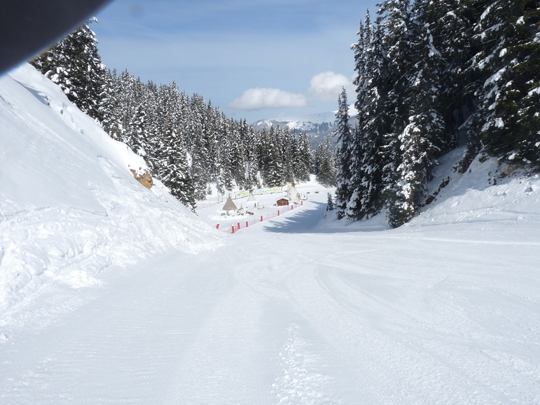 On route to  coffee in Courchevel 1600 from Meribel., Méribel