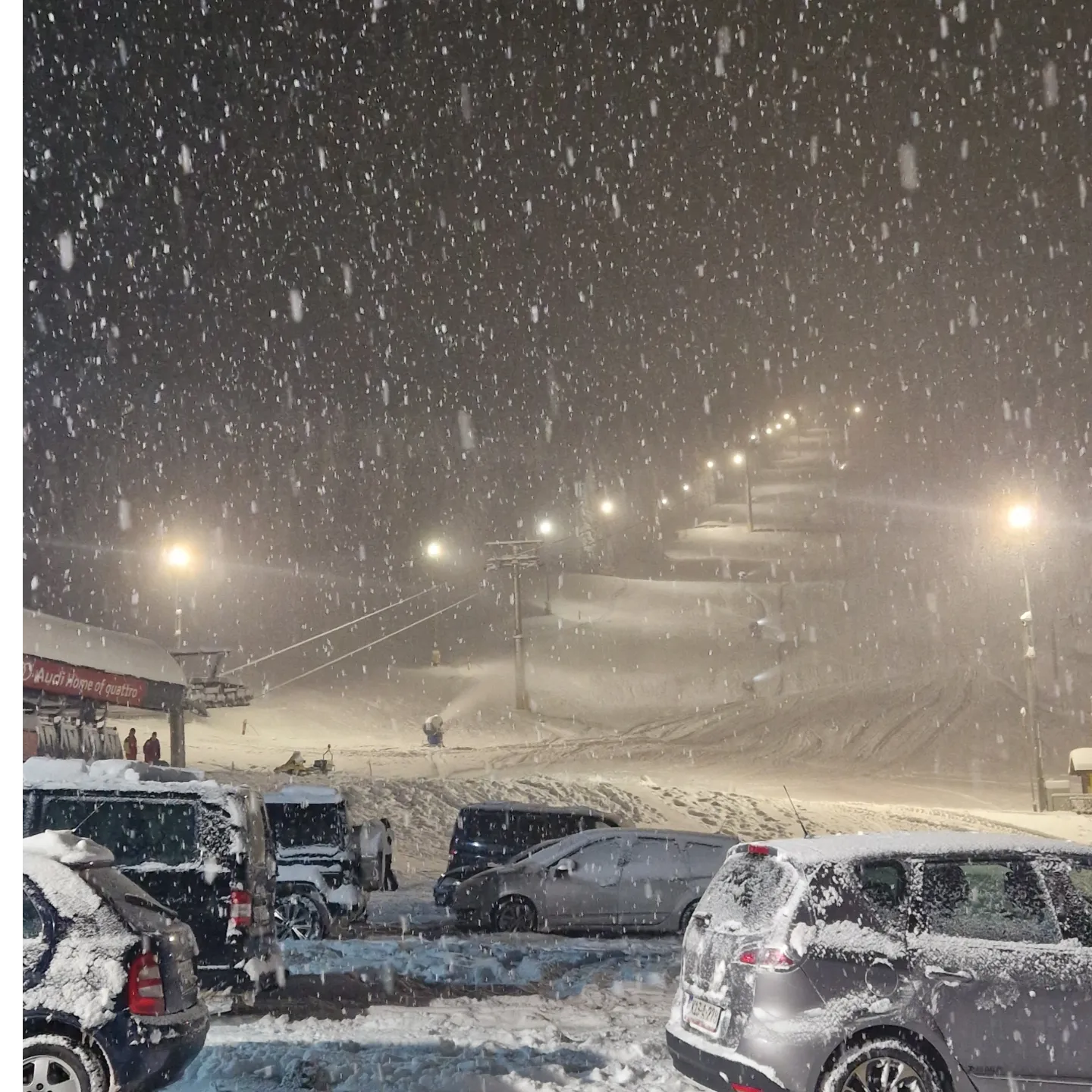 Night ski, Ravna Planina
