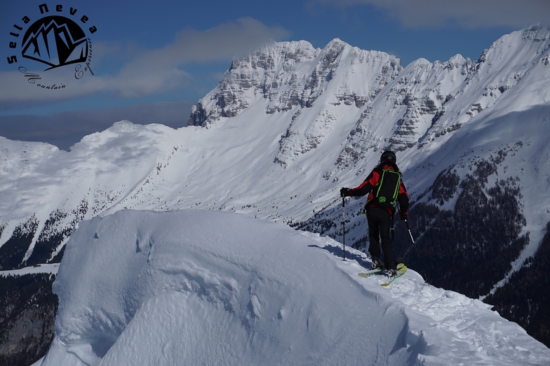 on the crest, Sella Nevea