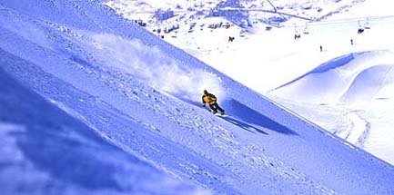 Snowboarding in faraya-mzaar,lebanon, Mzaar Ski Resort