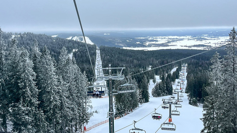 Romme Alpin - view from the top lift