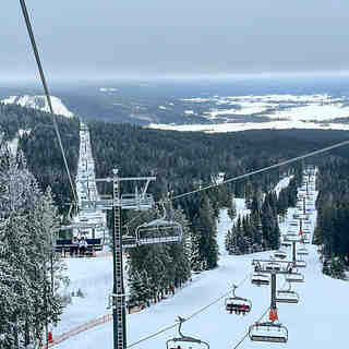 Romme Alpin - view from the top lift